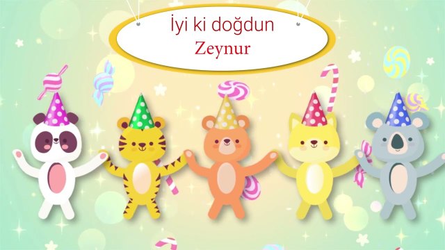İyi ki Doğdun Zeynur - İsme Özel Çocuk Doğum Günü Şarkısı