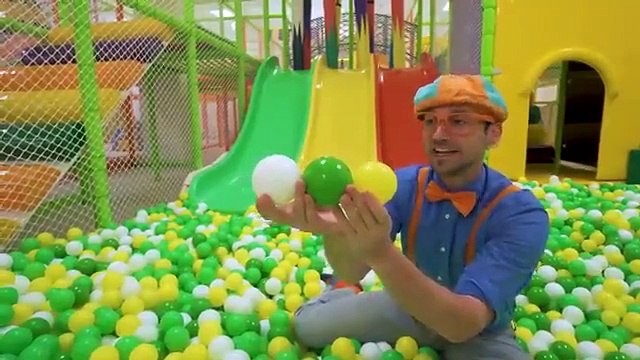 Blippi Visits Jumping Beans Indoor Playground! _ Learn With Blippi _ Educational Videos For Kids