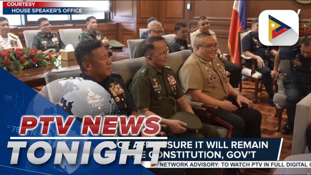Officials of AFP assure it will remain loyal to the Constitution and gov’t