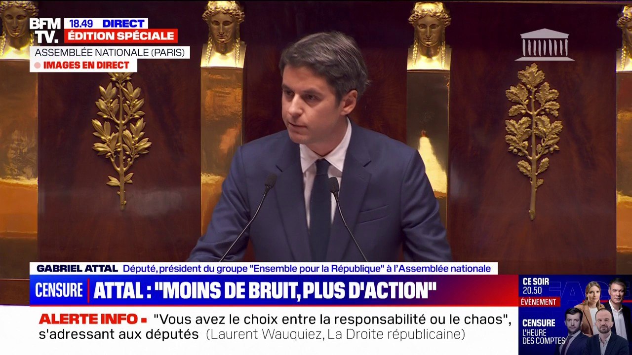 Gabriel Attal: "Nous ne serons jamais du côté de ceux qui veulent affaiblir la France"