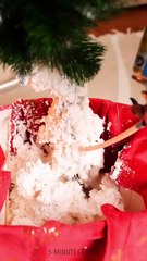 Unusual christmas tree with a bag upside down 😊