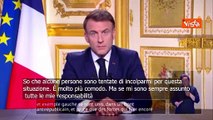 Macron: Estrema destra ed estrema sinistra si sono unite per creare disordine