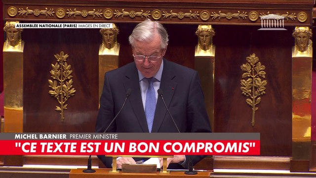 Michel Barnier : «Ce texte est un bon compromis»