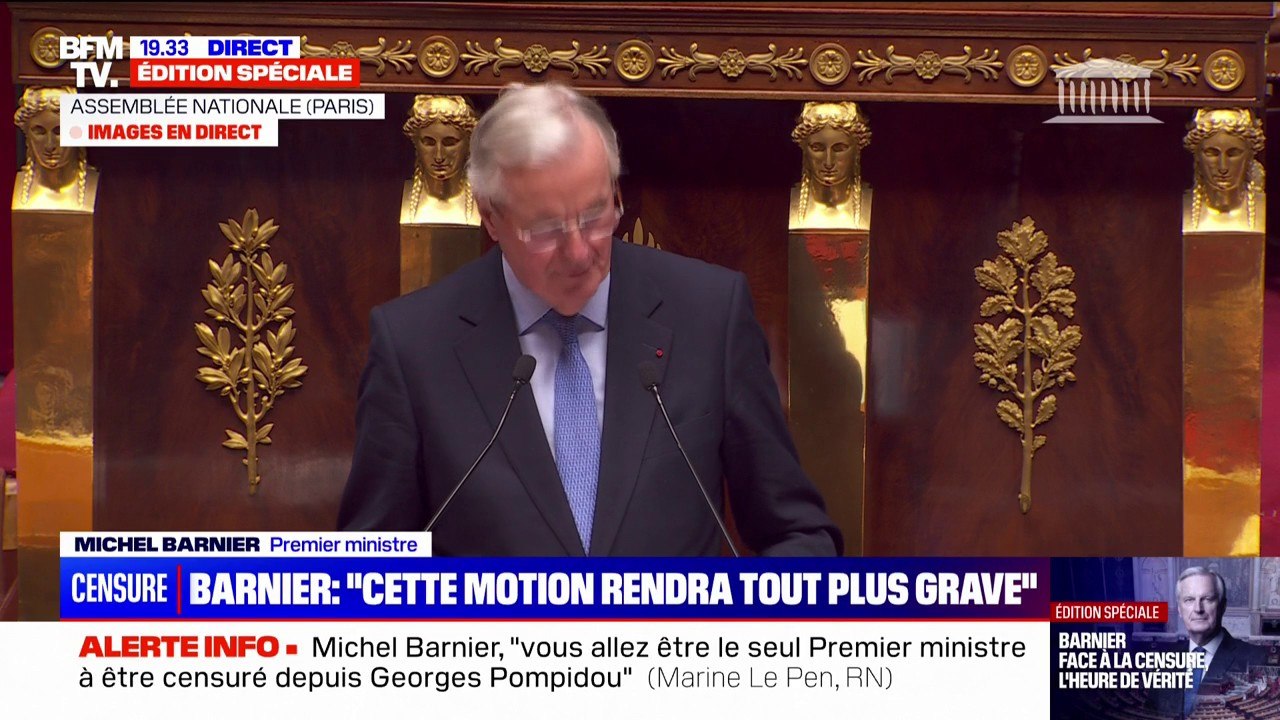 "Avant même que je forme mon gouvernement, vous me disiez 'nous allons voter la censure'": Michel Barnier prend à partie Boris Vallaud (PS)