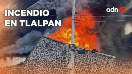 Así quedó la planta recicladora que se incendió en Tlalpan