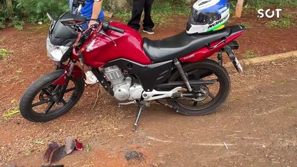Motociclista perde o controle e atropela cinco crianças no Bairro Floresta em Cascavel