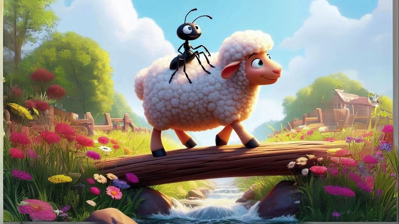 The Brave Sheep & The Ant_ An Unlikely Adventure Beyond the Meadow! _ Interesting story in English
