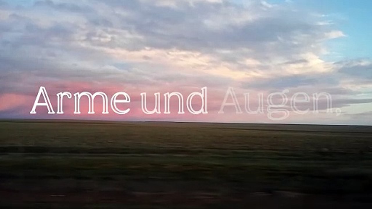 Arme und Augen (schläfrig durch die Pampa, samt fluffigen Fonts) (aus: 'mir kommt die Hand der Stunde ...', Isabella Breier)