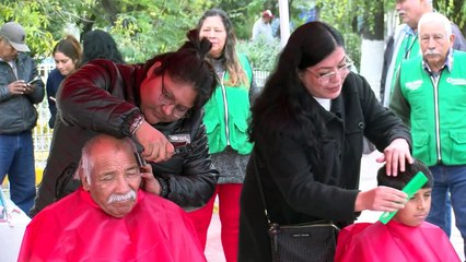 Realizan jornada de corte de cabello gratuito en Castaños