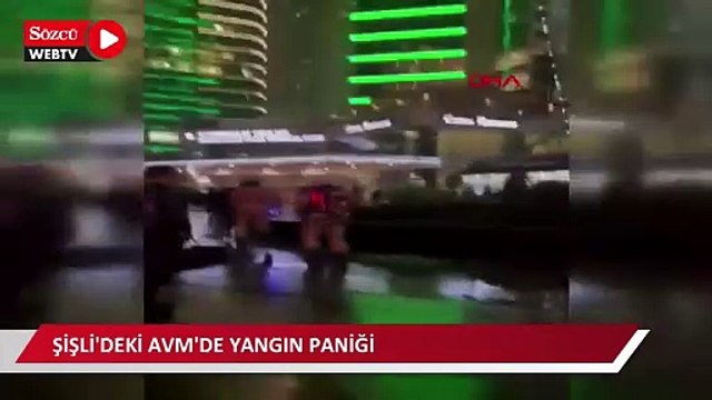 Şişli'deki AVM'de yangın paniği