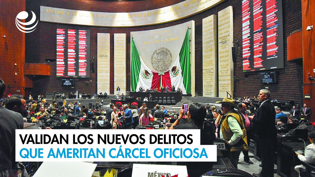 Validan los nuevos delitos que ameritan cárcel oficiosa