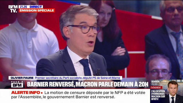 Je ne crois pas que ce soit très utile : Olivier Faure n'appelle pas à la démission d'Emmanuel Macron
