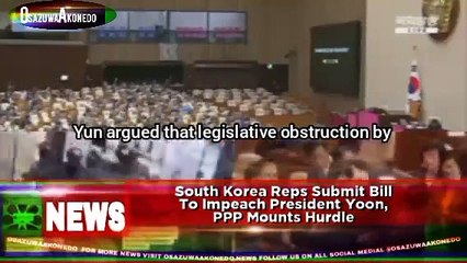 South Korea Reps Submit Bill To Impeach President Yoon, PPP Mounts Hurdle