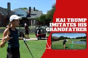 Kai Trump surprises with spot-on impression of Donald Trump during golf outing