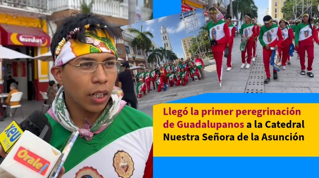 Arriba la primera peregrinación en honor a la Virgen de Guadalupe a la Catedral de Veracruz