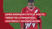 James se reivindica en Copa: ‘héroe’ en la remontada, asistencia y nuevo look