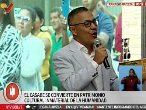 El casabe es declarado por la UNESCO como Patrimonio Cultural Inmaterial de la Humanidad