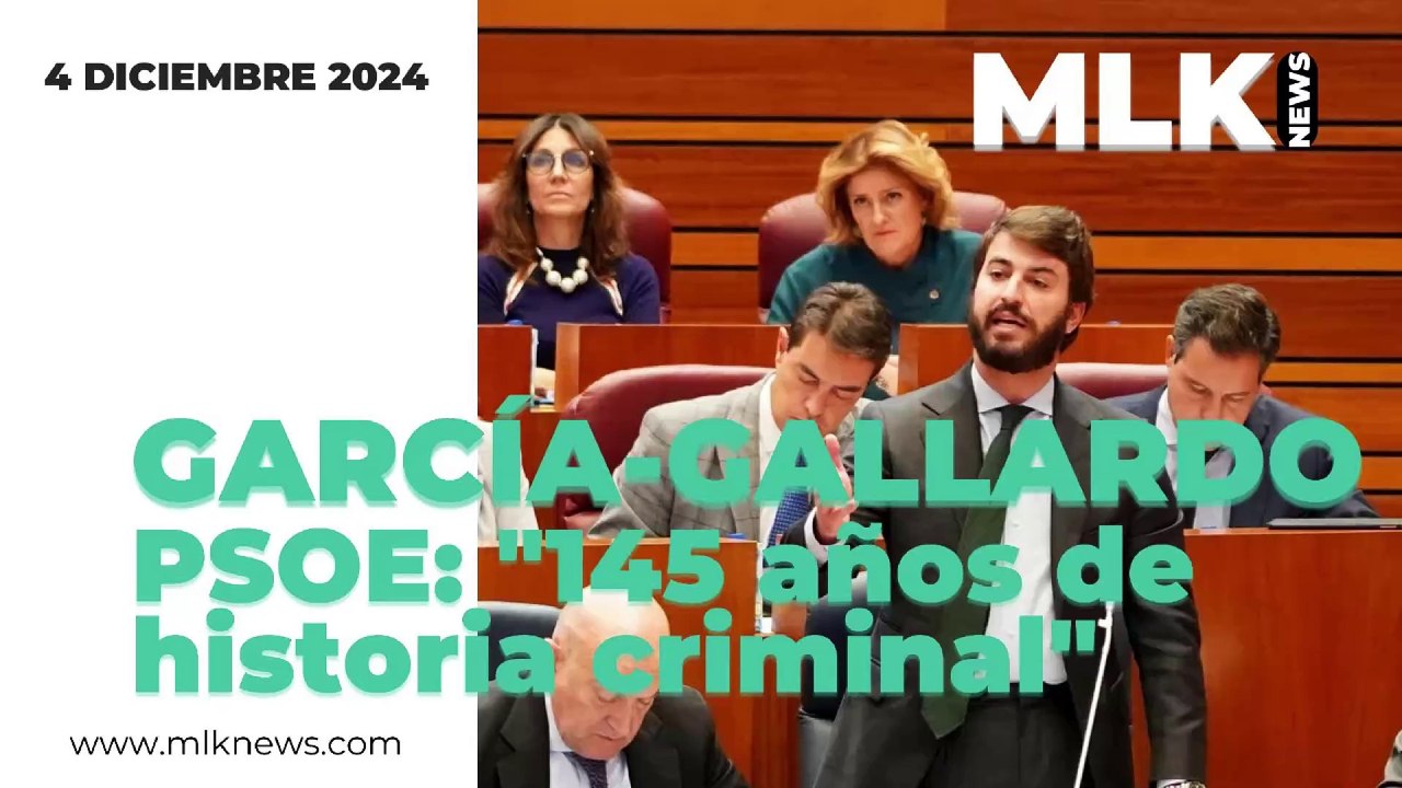 GARCÍA-GALLARDO (VOX) ACUSA AL PSOE: “De 145 años de historia criminal"