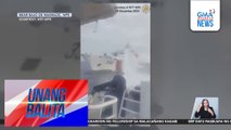 BFAR vessel BRP Datu Pagbuaya na malapit sa Bajo de Masinloc, binangga at binomba ng tubig ng China Coast Guard | Unang Balita