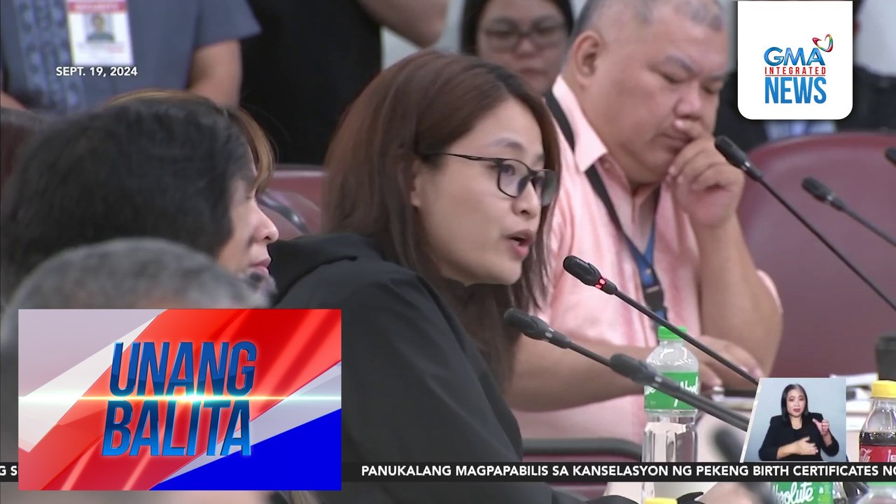 Alice Guo, nakatakdang basahan ng sakdal ngayong araw para sa kasong material misrepresentation | Unang Balita