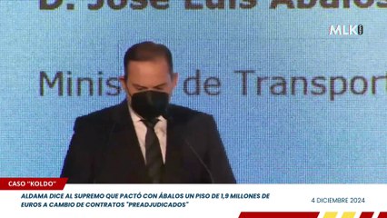 Aldama dice al Supremo que pactó con Ábalos un piso de 1,9 millones a cambio de contratos "preadjudicados"