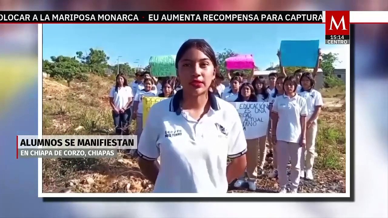 Alumnos de prepa solicitan la construcción de aulas dignas en Chiapa de Corzo, Chiapas