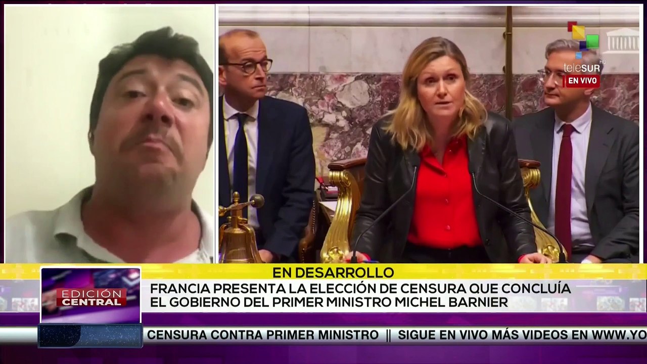 Parlamento de Francia aprobó la moción de censura contra el primer ministro Michel Barnier