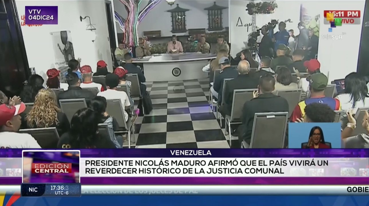 Edición Central 04-12: Pdte. Maduro afirmó que Venezuela vivirá un reverdecer en la justicia comunal
