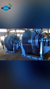 Sinooutput hydraulic and electrical motor winch from 2ton to 160ton, speed no less than 9m/min for the steel wire cables 8mm-96mm, size and color can be customized