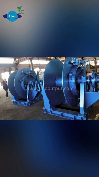 Sinooutput hydraulic and electrical motor winch from 2ton to 160ton, speed no less than 9m/min for the steel wire cables 8mm-96mm, size and color can be customized