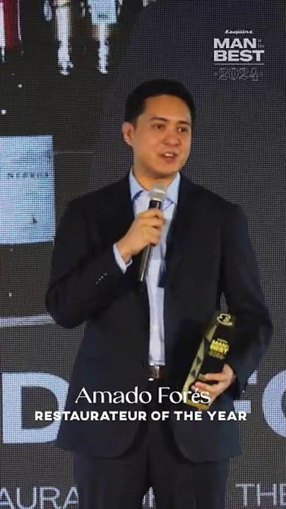 Amado Fores Accepts Award at MAHB 2024 | Esquire Philippines