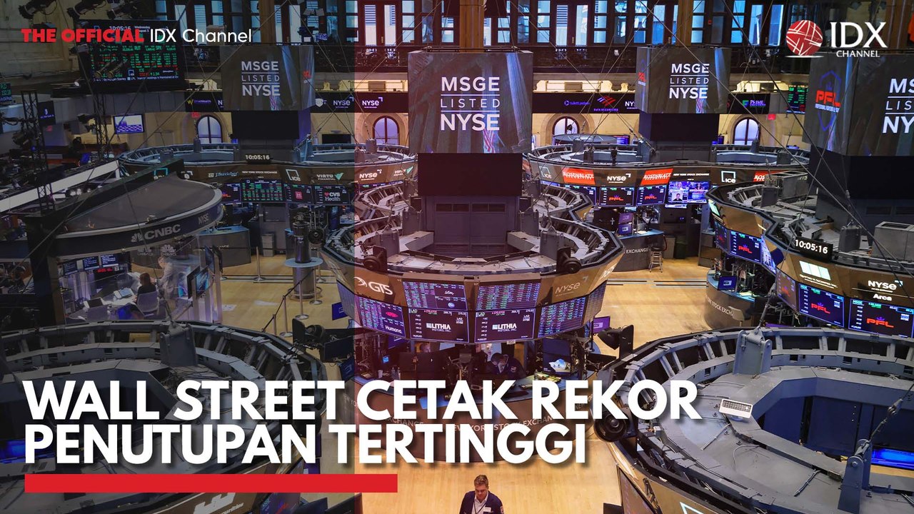 Wall Street Cetak Rekor Penutupan Tertinggi
