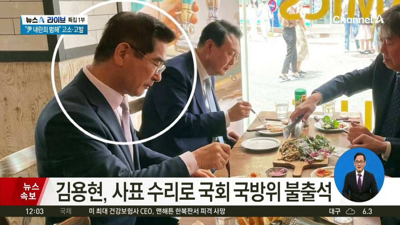 尹, ‘계엄 건의’ 김용현 국방부 장관 사의 수용
