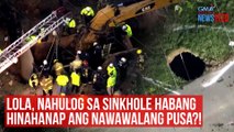 Lola, nahulog sa sinkhole habang hinahanap ang nawawalang pusa?! | GMA Integrated Newsfeed