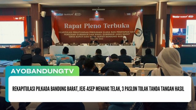 Rekapitulasi Pilkada Bandung Barat, Jeje-Asep Menang Telak, 3 Paslon Tolak Tanda Tangan Hasil