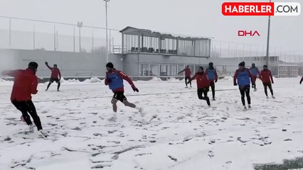 Sivasspor'un Galatasaray maçı öncesindeki antrenmanı yarıda kaldı