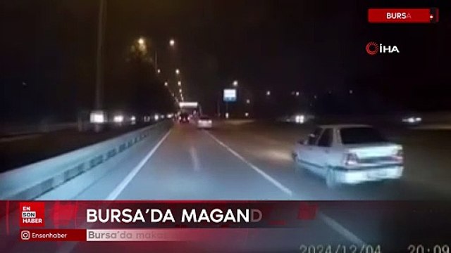 Bursa'da makas atarken kaza yaptı