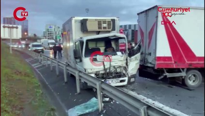 TEM otoyolunda zincirleme kaza: Yaralı var!