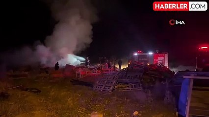 Kastamonu'da Yangın: 500 Saman Balyası Kül Oldu