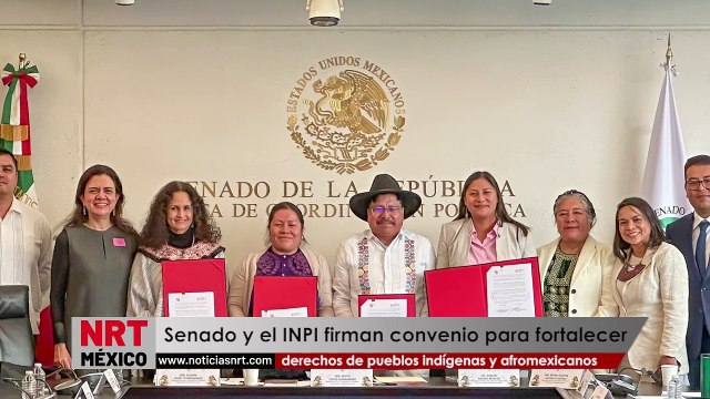 Senado y el INPI firman convenio para fortalecer derechos de pueblos indígenas y afromexicanos