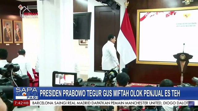 Istana Ungkap Presiden Prabowo Tegur Gus Miftah yang Olok Penjual Es Teh