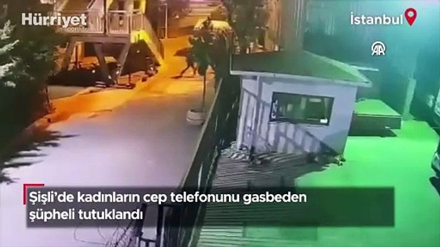 Şişli'de kadınların cep telefonunu gasp etti! Korku dolu anlar kamerada