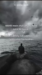 Badi lambi umr hai tumhari #mehfil #shayaristatus #urdupoetry