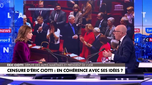 Censure du gouvernement : «Nous n’avons pas voulu nous opposer à Michel Barnier mais faire chuter un mauvais budget», explique Éric Ciotti