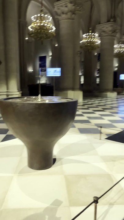 Le nouveau baptistère de Notre-Dame de Paris
