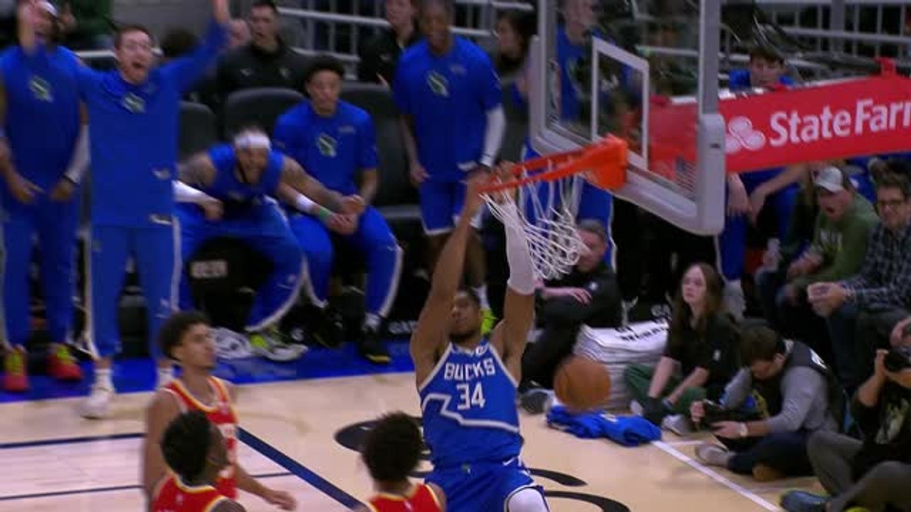 'Is this the Harlem Globetrotters?' - Giannis smashes in after Lopez hustle play