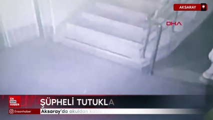 Aksaray'da okuldan kablo çalan şüpheli, tutuklandı