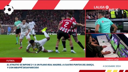 El Athletic se impone a un plano Real Madrid, a cuatro puntos del Barça, y con Mbappé desaparecido