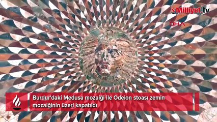 Kış geldi, Medusa mozaiğinin üzeri kapatıldı