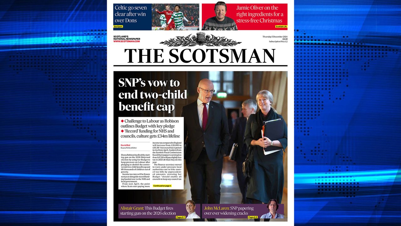 The Scotsman Bulletin Thursday December 05 2024 #Budget #Education